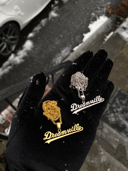 JCOLE DREAMVILLE SCRIPT NECKLACE