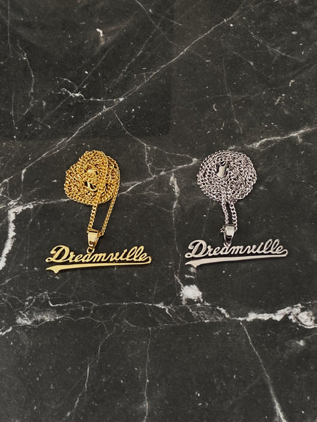 JCOLE DREAMVILLE SCRIPT NECKLACE