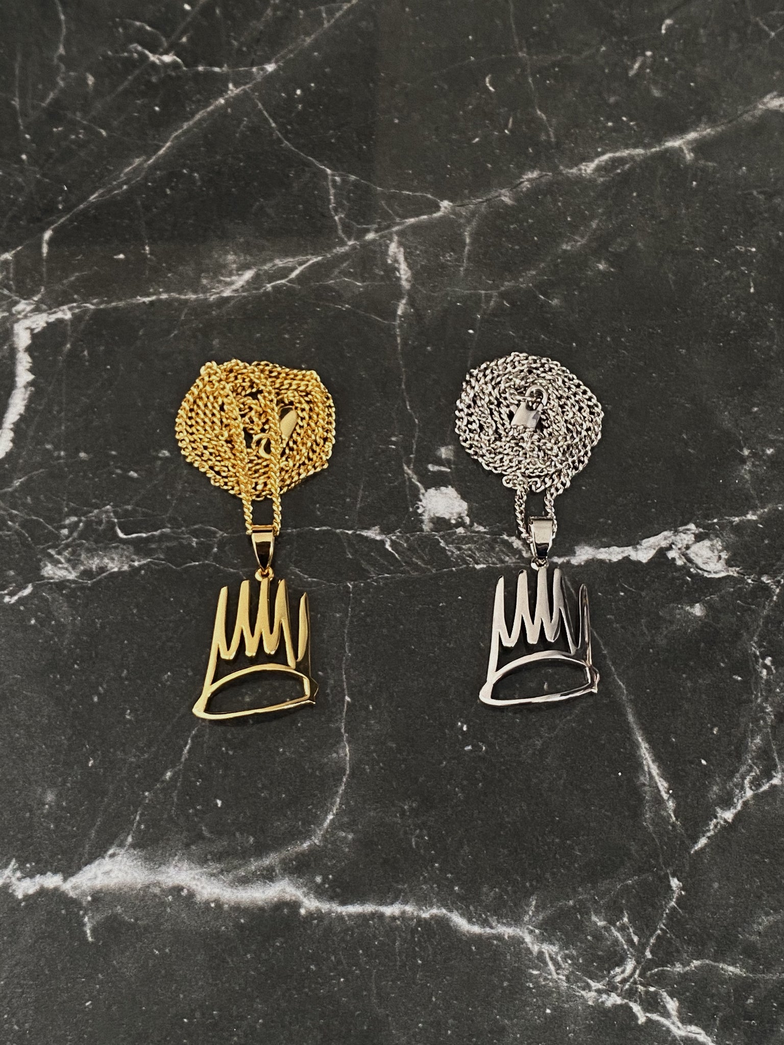 JCOLE BORN SINNER CROWN NECKLACE 2.0